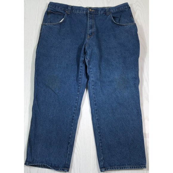 Cabelas Outdoor Gear Carpenter Jeans Men 44x29 Blue Denim Cotton Work Lot Of 2 - Picture 12 of 16